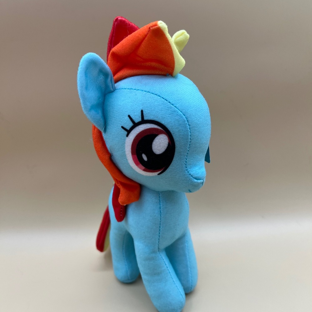 My Little Pony Rainbow Dash Plush 9" Toy Factory Blue Glitter Wings 2021 NWT
